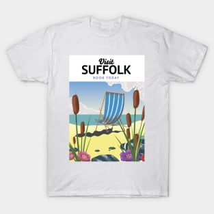 Suffolk travel poster. T-Shirt